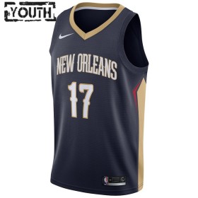 NBA New Orleans Pelicans Trikot jonas valanciunas 17 Nike 2022-23 Icon Edition Navy Swingman - Kinder